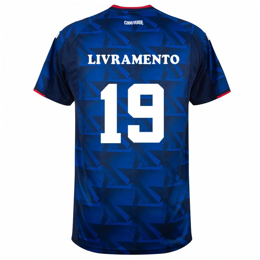 Danxen Men Cape Verde Dailon Livramento #19 Royal Blue Red Home Jersey 26-28 T-Shirt
