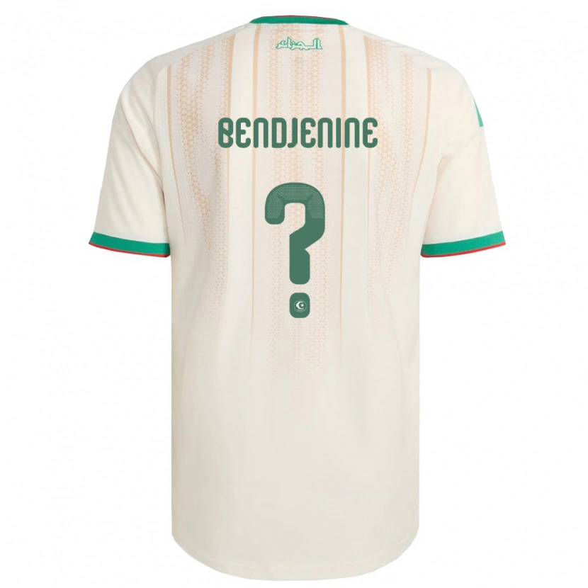 Danxen Men Algeria Anes Bendjenine #0 Off-White Green Red Home Jersey 26-28 T-Shirt