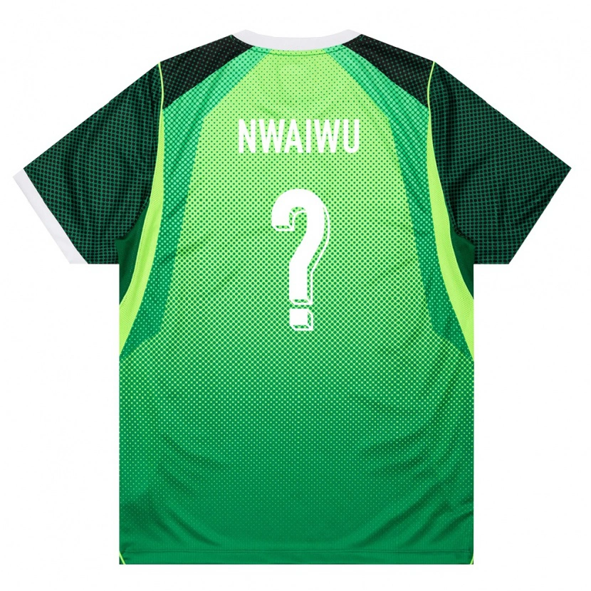 Danxen Men Nigeria Chibuike Nwaiwu #0 Green White Home Jersey 26-28 T-Shirt