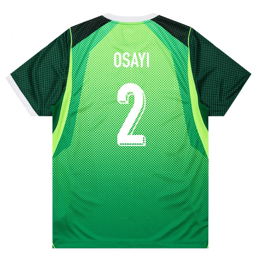 Danxen Men Nigeria Bright Osayi-Samuel #2 Green White Home Jersey 26-28 T-Shirt