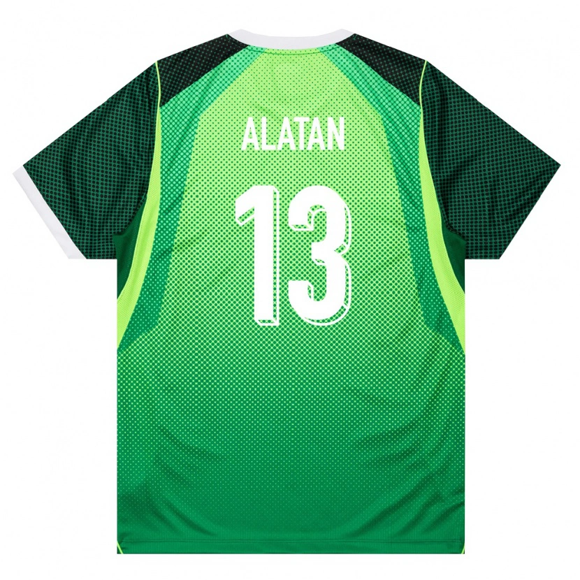 Danxen Men Nigeria Azuka Alatan #13 Green White Home Jersey 26-28 T-Shirt