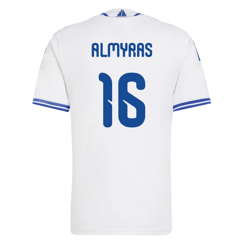 Danxen Men Greece Christos Almyras #16 White Blue Home Jersey 26-28 T-Shirt