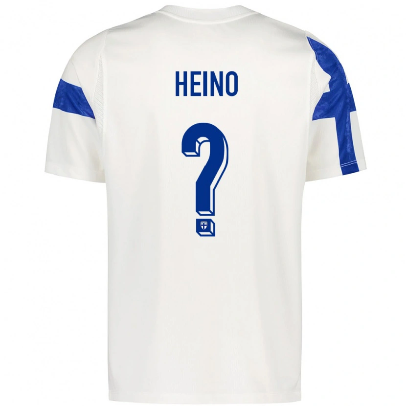 Danxen Men Finland Oliver Heino #0 White Blue Home Jersey 26-28 T-Shirt