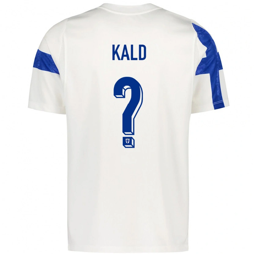 Danxen Men Finland Milton Käld #0 White Blue Home Jersey 26-28 T-Shirt