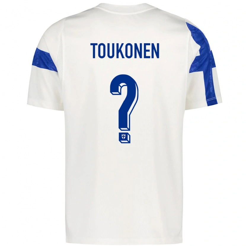 Danxen Men Finland Max Toukonen #0 White Blue Home Jersey 26-28 T-Shirt