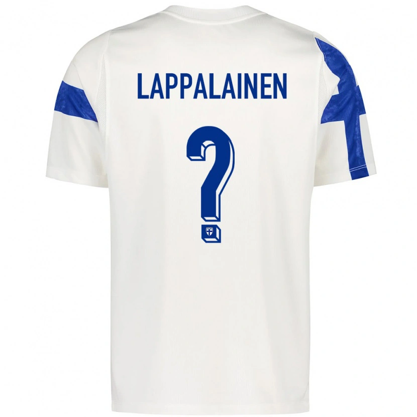 Danxen Men Finland Elmeri Lappalainen #0 White Blue Home Jersey 26-28 T-Shirt