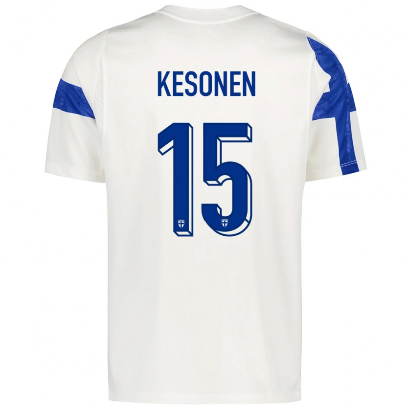 Danxen Men Finland Daniel Kesonen #15 White Blue Home Jersey 26-28 T-Shirt