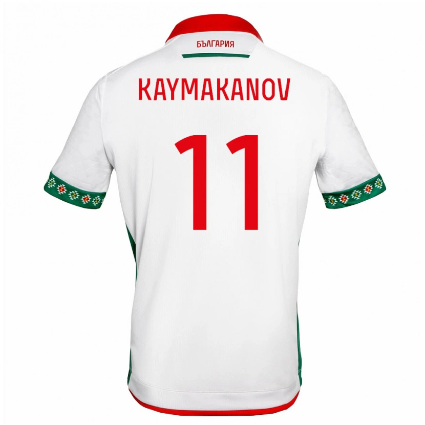 Danxen Men Bulgaria Vasil Kaymakanov #11 White Green Red Home Jersey 26-28 T-Shirt