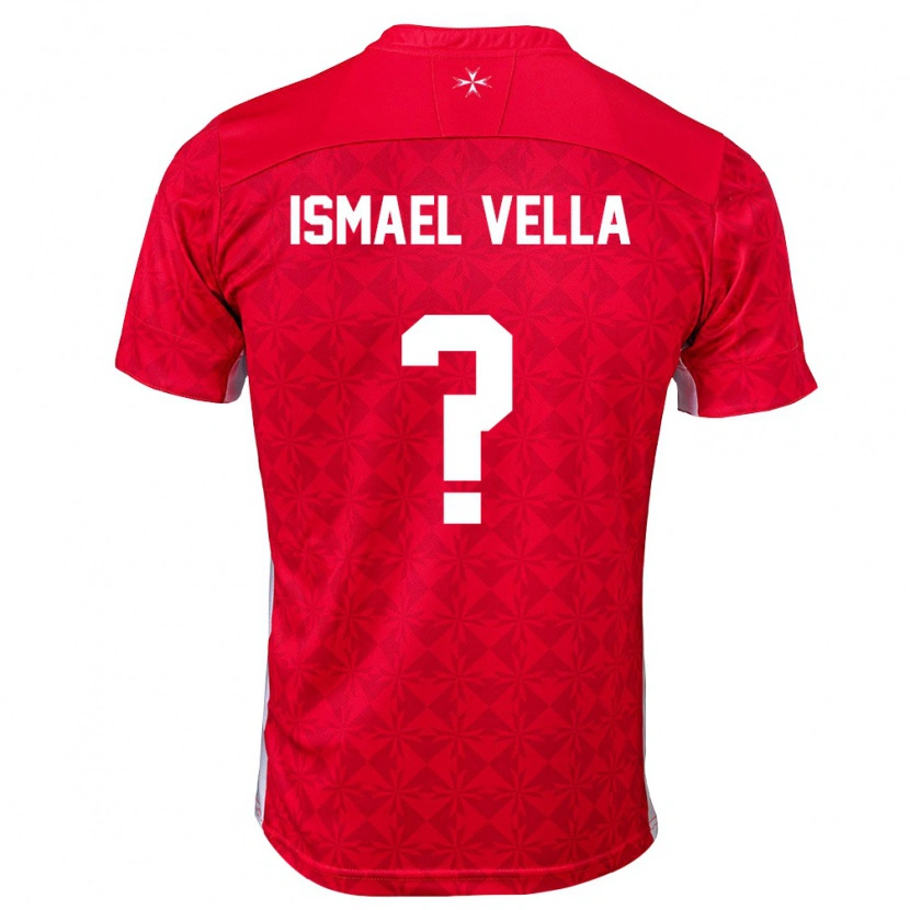 Danxen Men Malta Ismael Vella #0 Red White Home Jersey 26-28 T-Shirt