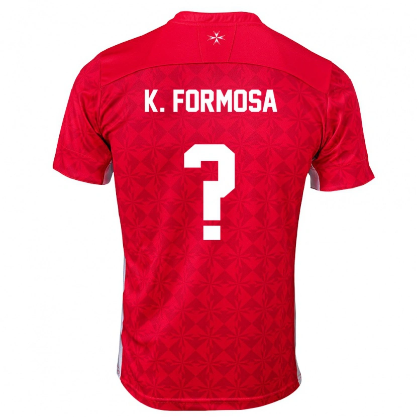 Danxen Men Malta Keerin Formosa #0 Red White Home Jersey 26-28 T-Shirt