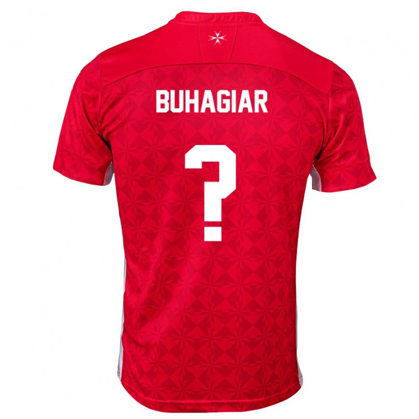 Danxen Men Malta Liam Buhagiar #0 Red White Home Jersey 26-28 T-Shirt