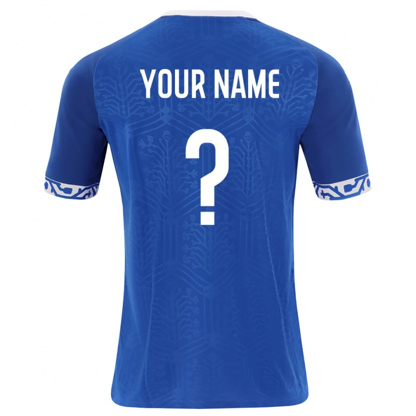 Danxen Men Moldova Your Name #0 Royal Blue White Home Jersey 26-28 T-Shirt