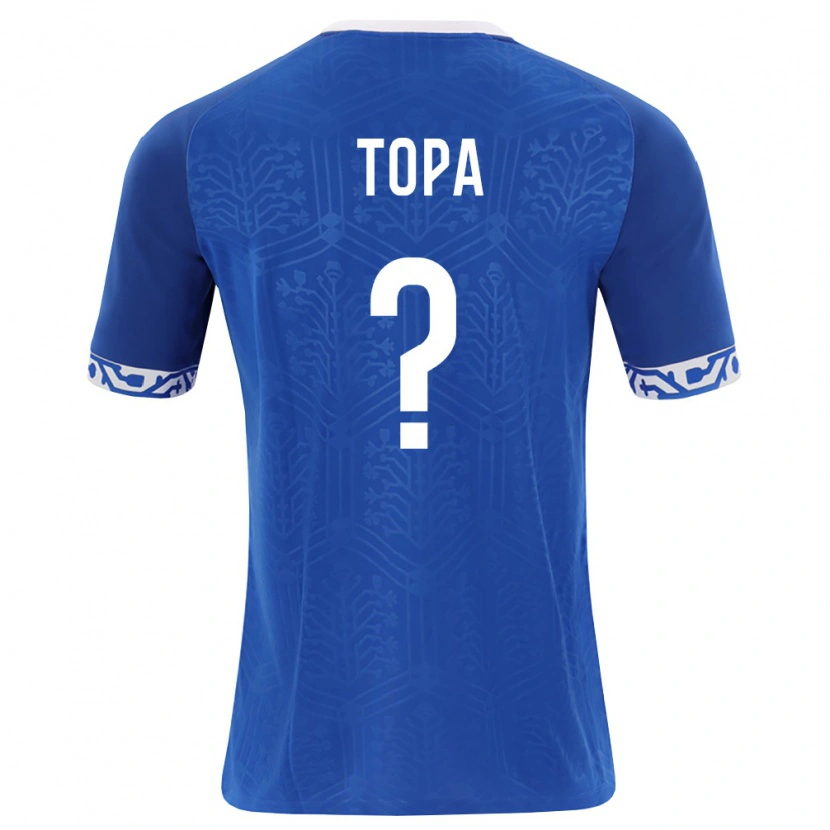 Danxen Men Moldova Matei Topa #0 Royal Blue White Home Jersey 26-28 T-Shirt