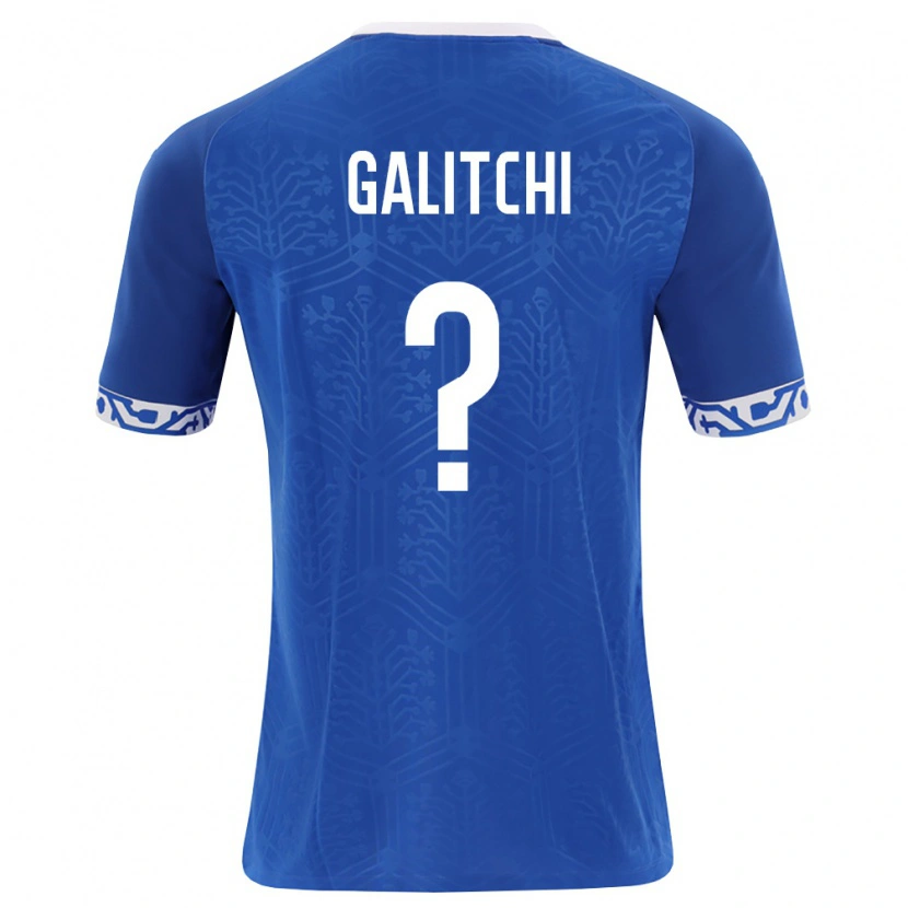 Danxen Men Moldova Daniel Galitchi #0 Royal Blue White Home Jersey 26-28 T-Shirt