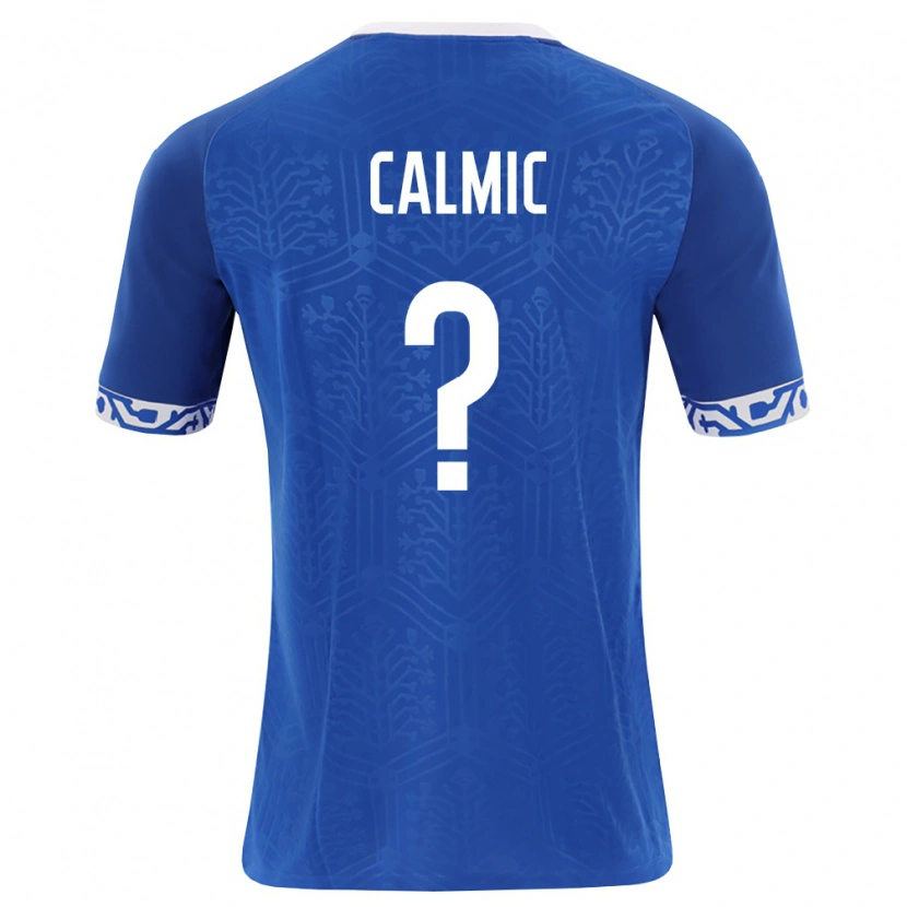 Danxen Men Moldova Ion Calmic #0 Royal Blue White Home Jersey 26-28 T-Shirt
