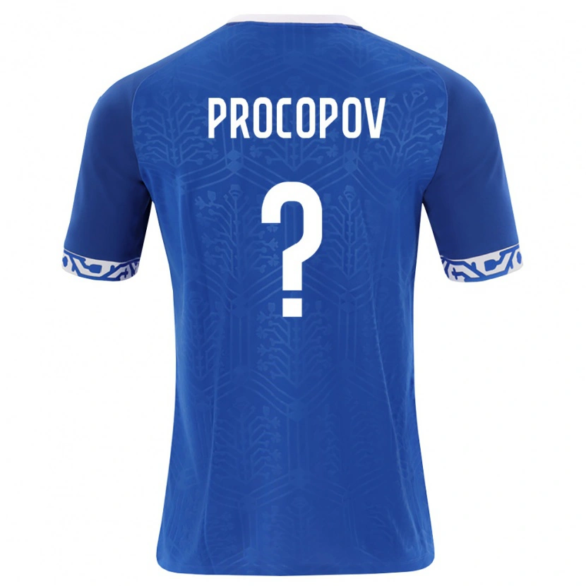 Danxen Men Moldova Ilia Procopov #0 Royal Blue White Home Jersey 26-28 T-Shirt