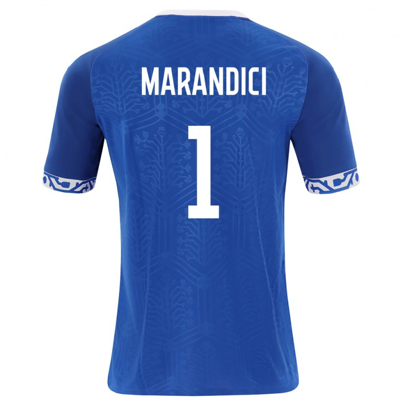 Danxen Men Moldova Maxim Marandici #1 Royal Blue White Home Jersey 26-28 T-Shirt