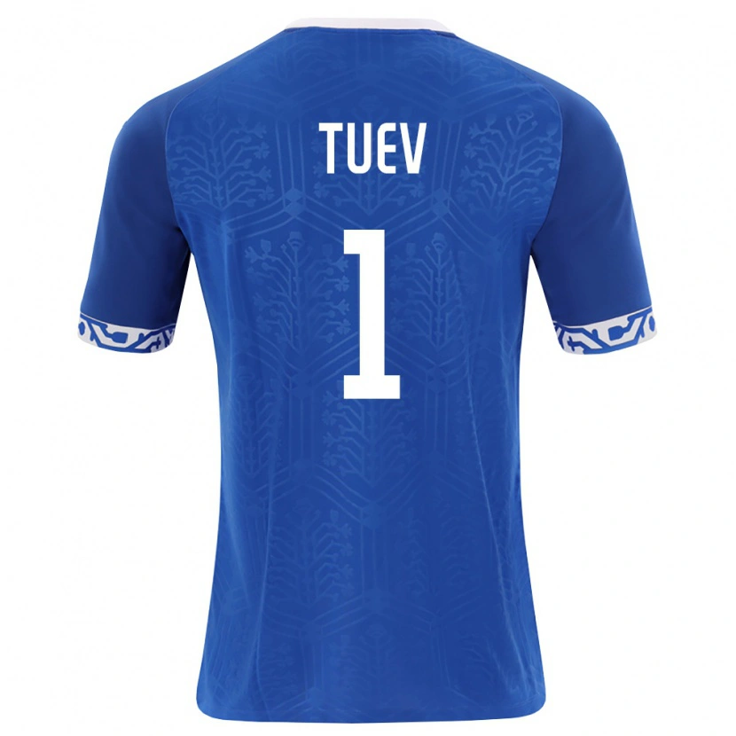 Danxen Men Moldova Artur Tuev #1 Royal Blue White Home Jersey 26-28 T-Shirt