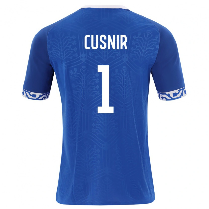 Danxen Men Moldova Eduard Cusnir #1 Royal Blue White Home Jersey 26-28 T-Shirt