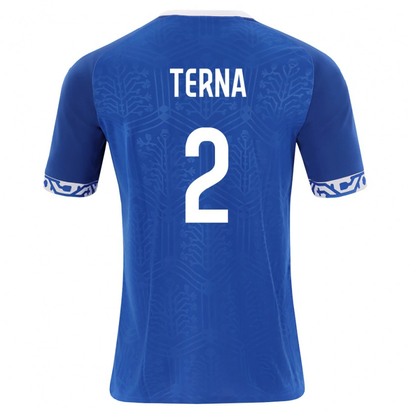 Danxen Men Moldova Gheorghe Terna #2 Royal Blue White Home Jersey 26-28 T-Shirt