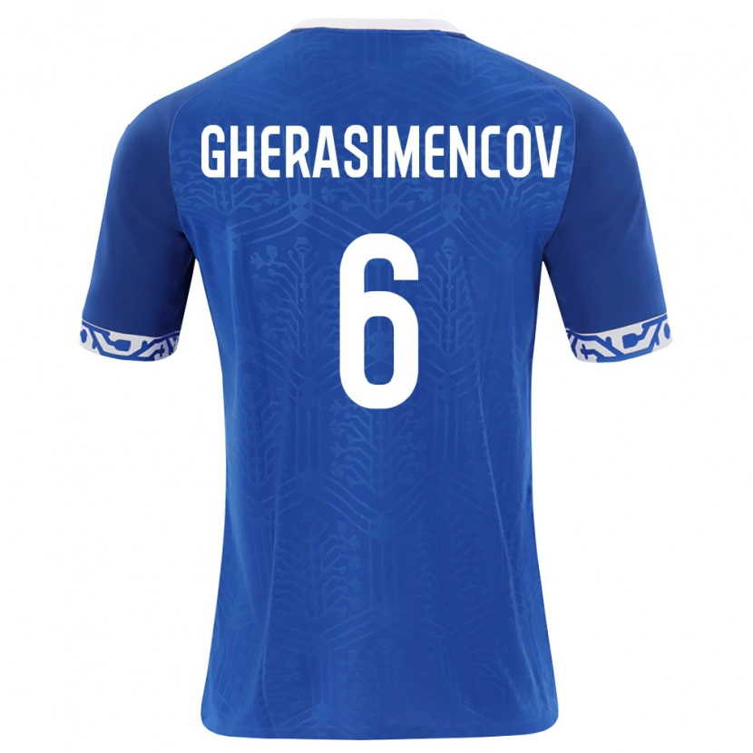 Danxen Men Moldova Mihail Gherasimencov #6 Royal Blue White Home Jersey 26-28 T-Shirt
