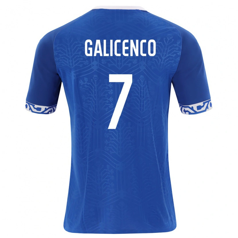 Danxen Men Moldova Catalin Galicenco #7 Royal Blue White Home Jersey 26-28 T-Shirt