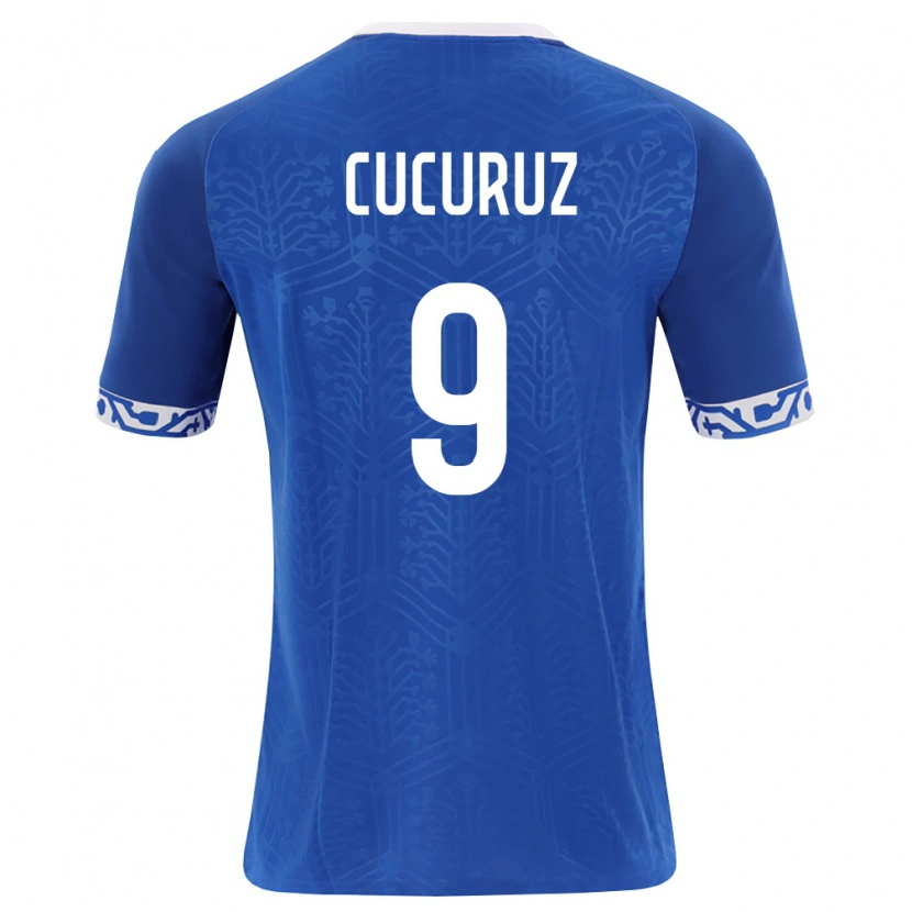 Danxen Men Moldova Nichita Cucuruz #9 Royal Blue White Home Jersey 26-28 T-Shirt