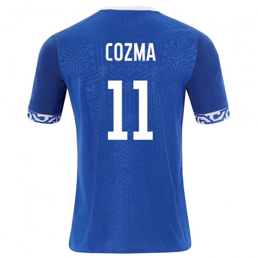 Danxen Men Moldova Veaceslav Cozma #11 Royal Blue White Home Jersey 26-28 T-Shirt