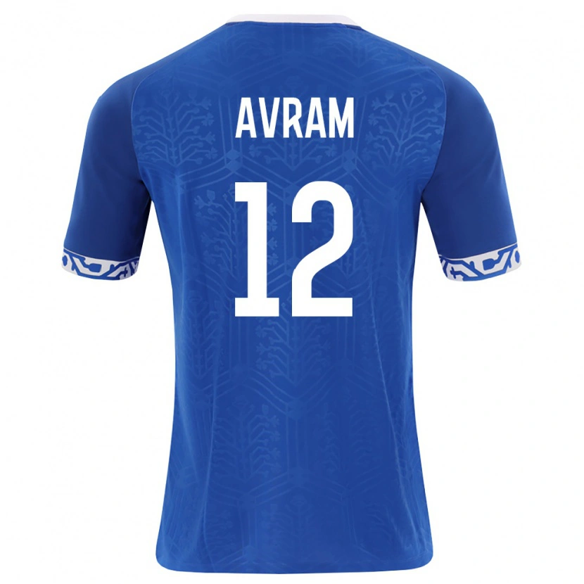 Danxen Men Moldova Cristian Avram #12 Royal Blue White Home Jersey 26-28 T-Shirt