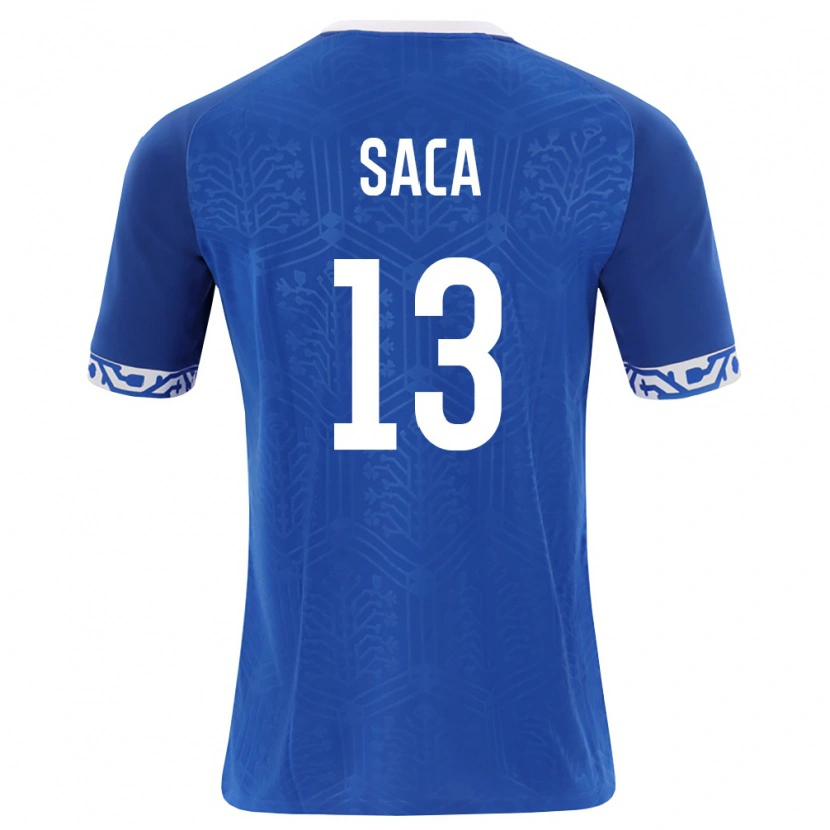 Danxen Men Moldova Leo Saca #13 Royal Blue White Home Jersey 26-28 T-Shirt