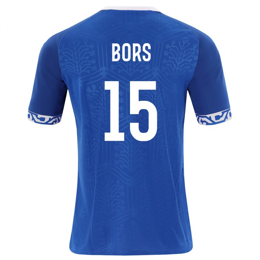 Danxen Men Moldova Ion Borș #15 Royal Blue White Home Jersey 26-28 T-Shirt