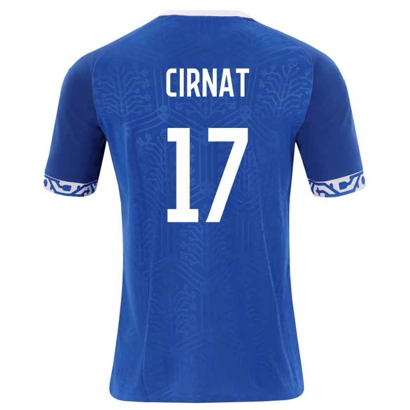 Danxen Men Moldova Maxim Cirnat #17 Royal Blue White Home Jersey 26-28 T-Shirt