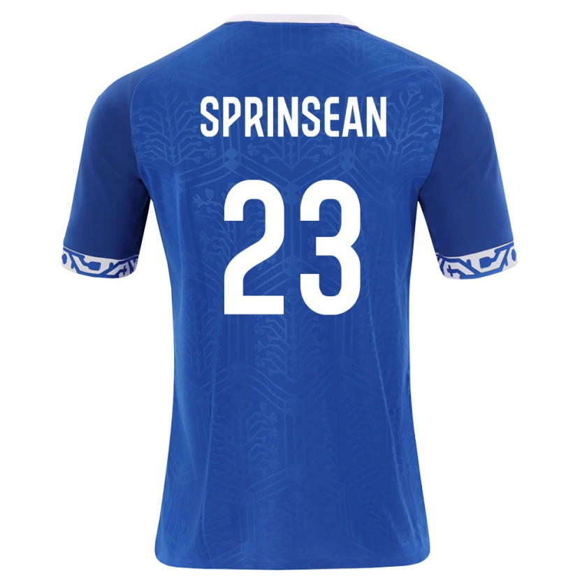 Danxen Men Moldova Artur Sprinsean #23 Royal Blue White Home Jersey 26-28 T-Shirt