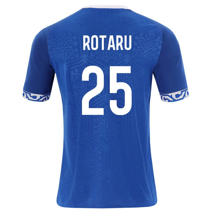 Danxen Men Moldova Nicolae Rotaru #25 Royal Blue White Home Jersey 26-28 T-Shirt