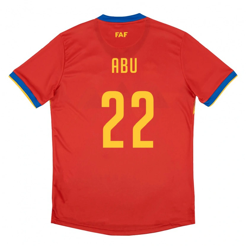 Danxen Men Andorra Abu #22 Red Blue Yellow Home Jersey 26-28 T-Shirt