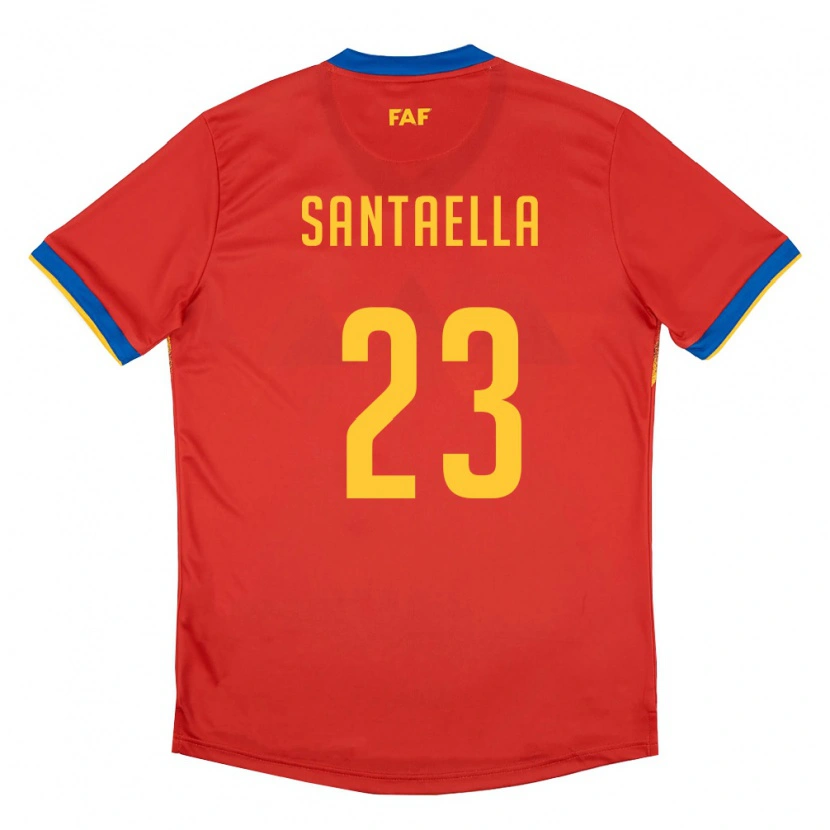 Danxen Men Andorra Yedid Santaella #23 Red Blue Yellow Home Jersey 26-28 T-Shirt