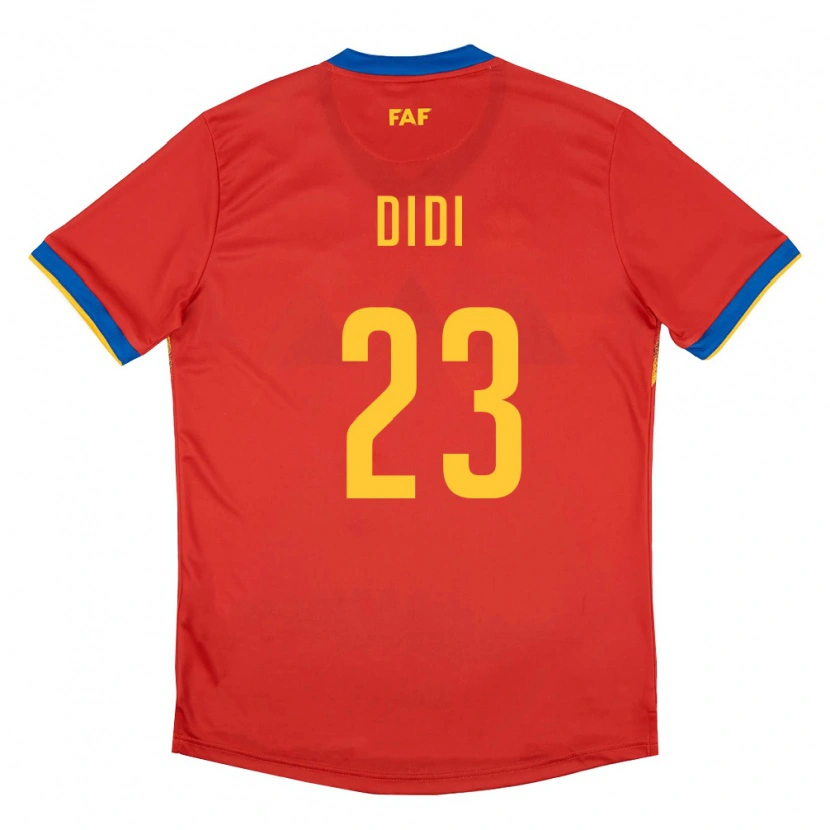 Danxen Men Andorra Didi #23 Red Blue Yellow Home Jersey 26-28 T-Shirt