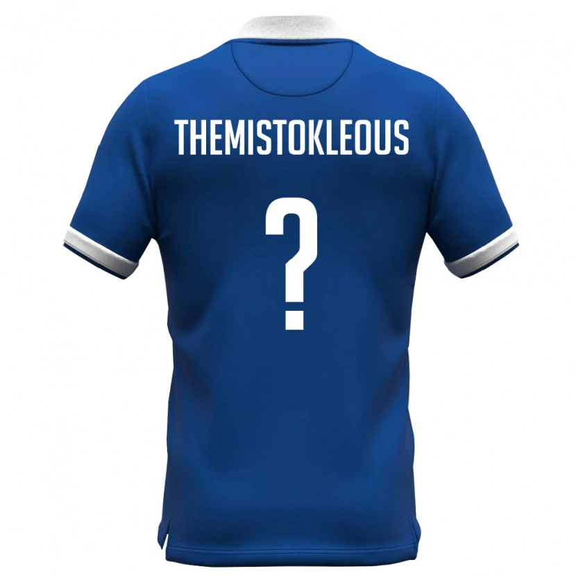 Danxen Men Cyprus Themistoklis Themistokleous #0 Royal Blue White Home Jersey 26-28 T-Shirt
