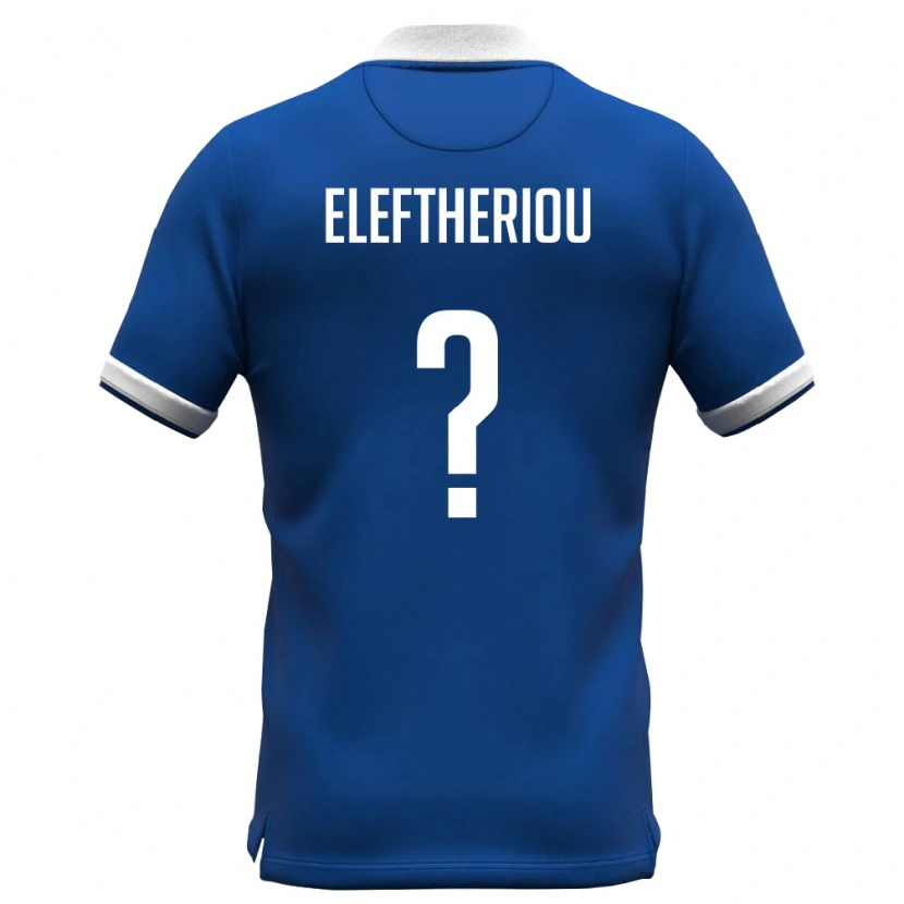 Danxen Men Cyprus Andreas Eleftheriou #0 Royal Blue White Home Jersey 26-28 T-Shirt