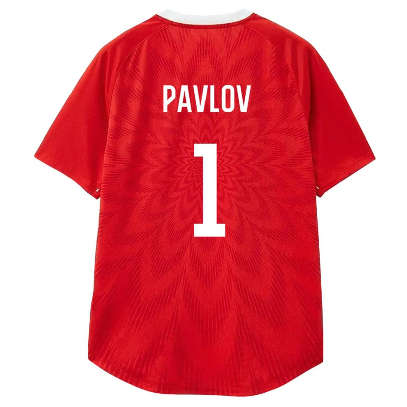Danxen Men Russia Nikita Pavlov #1 Red White Brown Home Jersey 26-28 T-Shirt