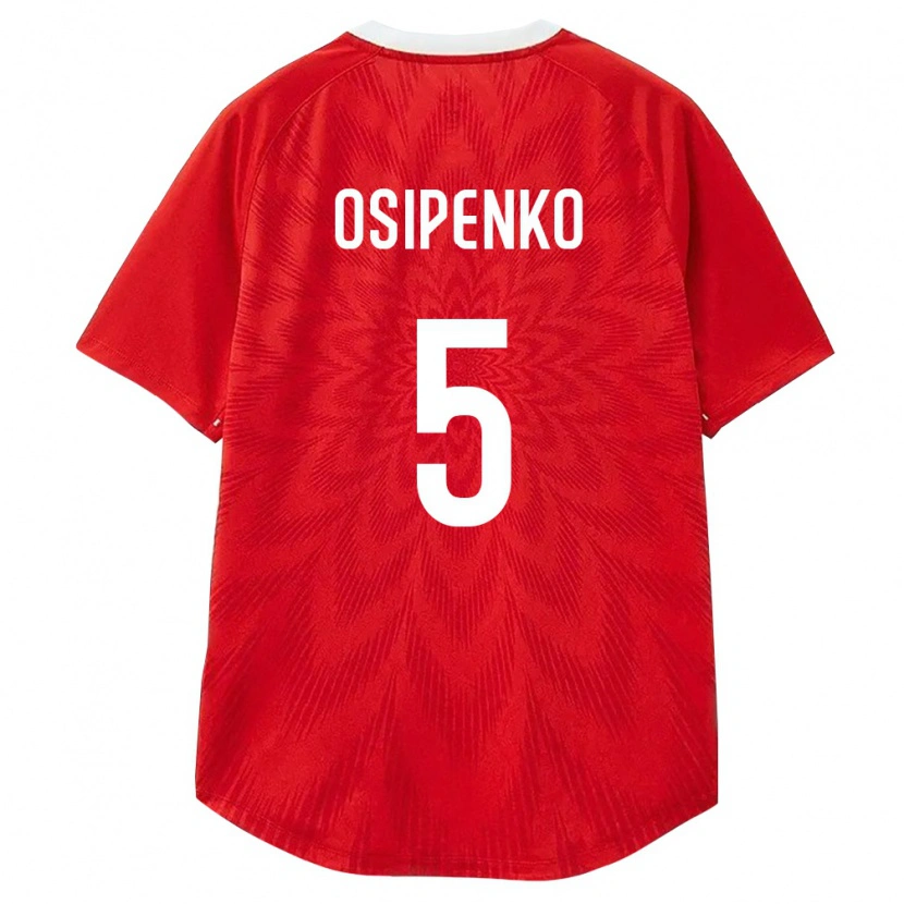 Danxen Men Russia Maksim Osipenko #5 Red White Brown Home Jersey 26-28 T-Shirt