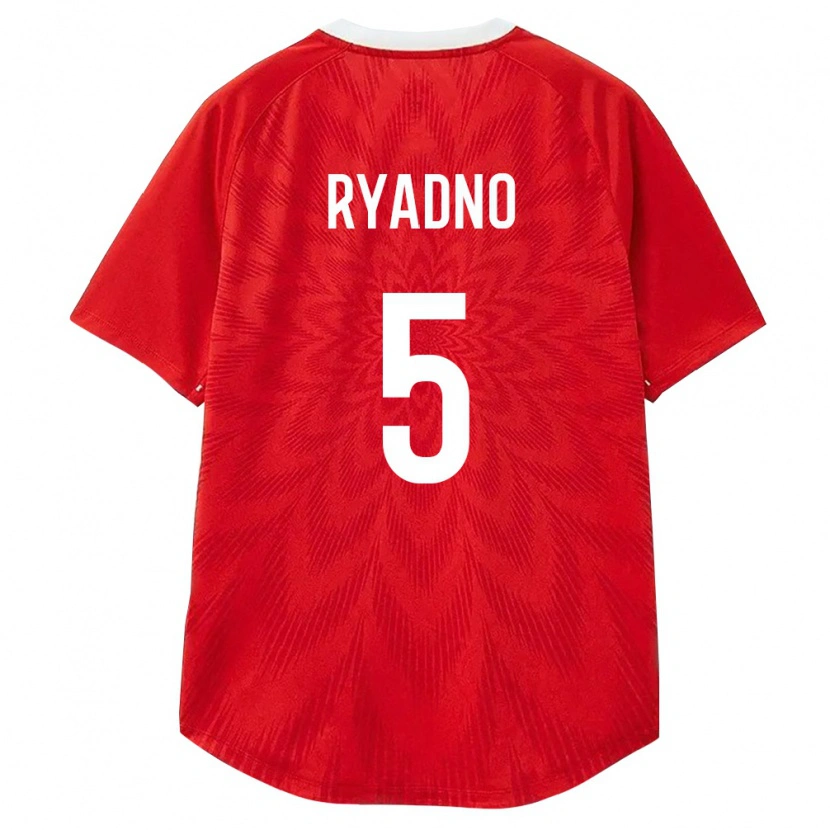 Danxen Men Russia Mikhail Ryadno #5 Red White Brown Home Jersey 26-28 T-Shirt