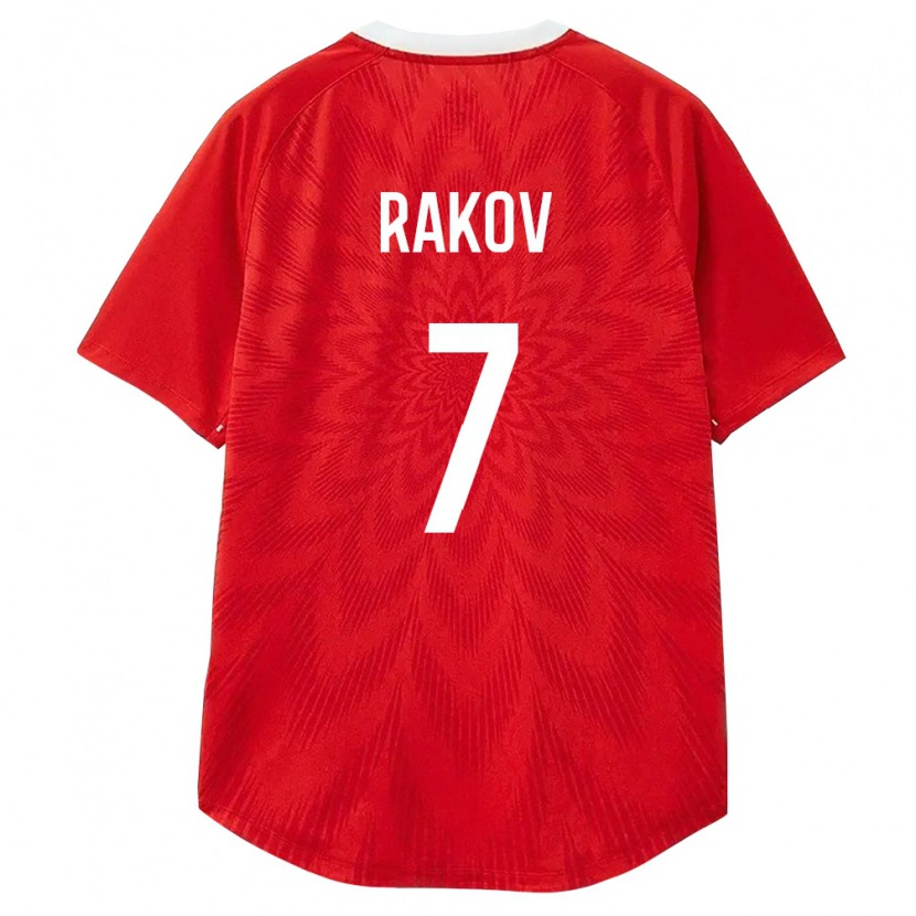 Danxen Men Russia Vadim Rakov #7 Red White Brown Home Jersey 26-28 T-Shirt