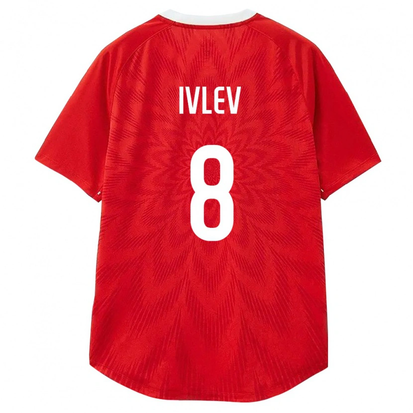 Danxen Men Russia Andrey Ivlev #8 Red White Brown Home Jersey 26-28 T-Shirt
