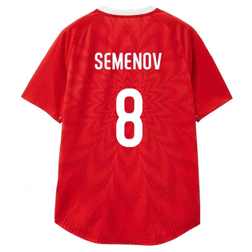 Danxen Men Russia Maksim Semenov #8 Red White Brown Home Jersey 26-28 T-Shirt