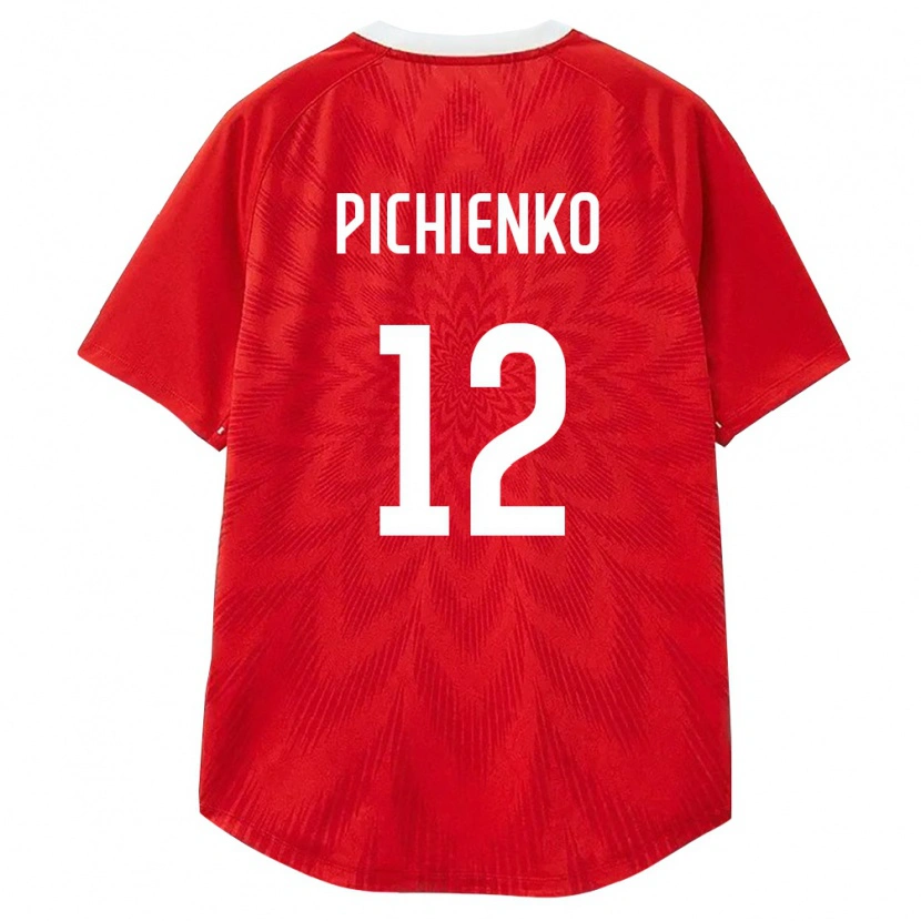 Danxen Men Russia Ruslan Pichienko #12 Red White Brown Home Jersey 26-28 T-Shirt