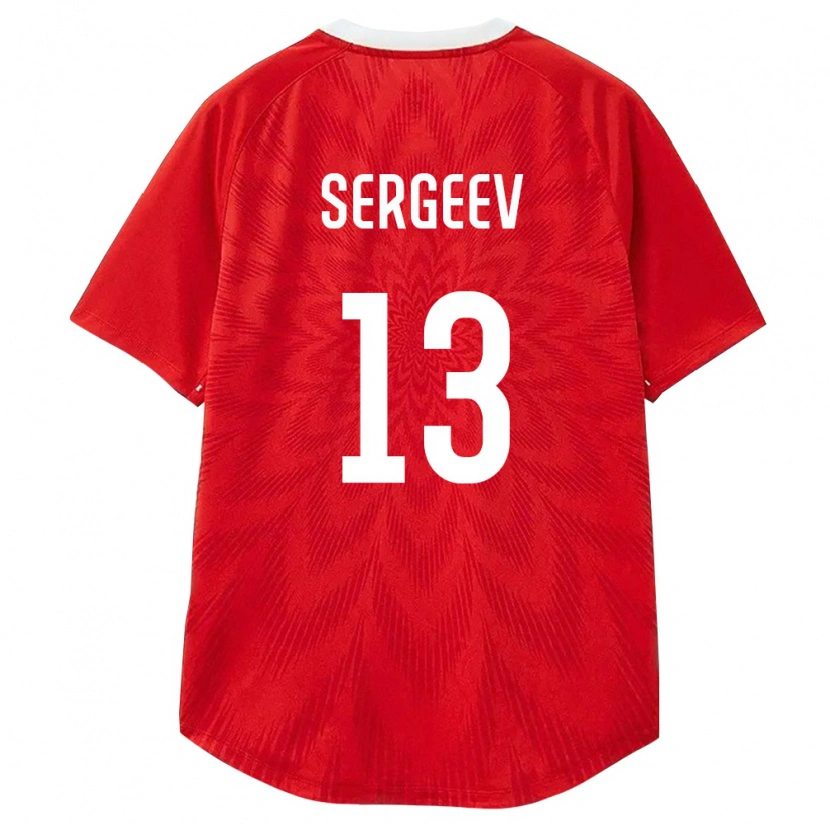 Danxen Men Russia Ivan Sergeev #13 Red White Brown Home Jersey 26-28 T-Shirt