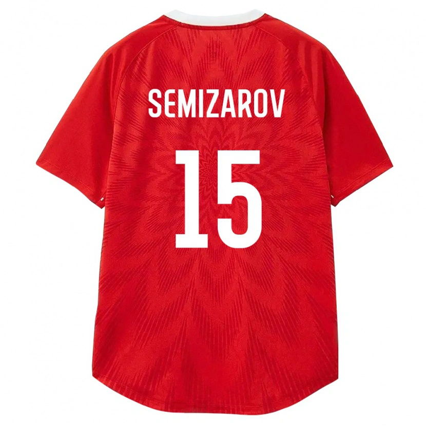 Danxen Men Russia Oleg Semizarov #15 Red White Brown Home Jersey 26-28 T-Shirt