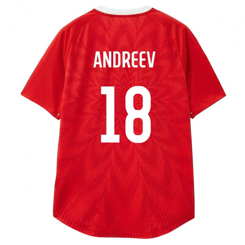 Danxen Men Russia Aleksandr Andreev #18 Red White Brown Home Jersey 26-28 T-Shirt