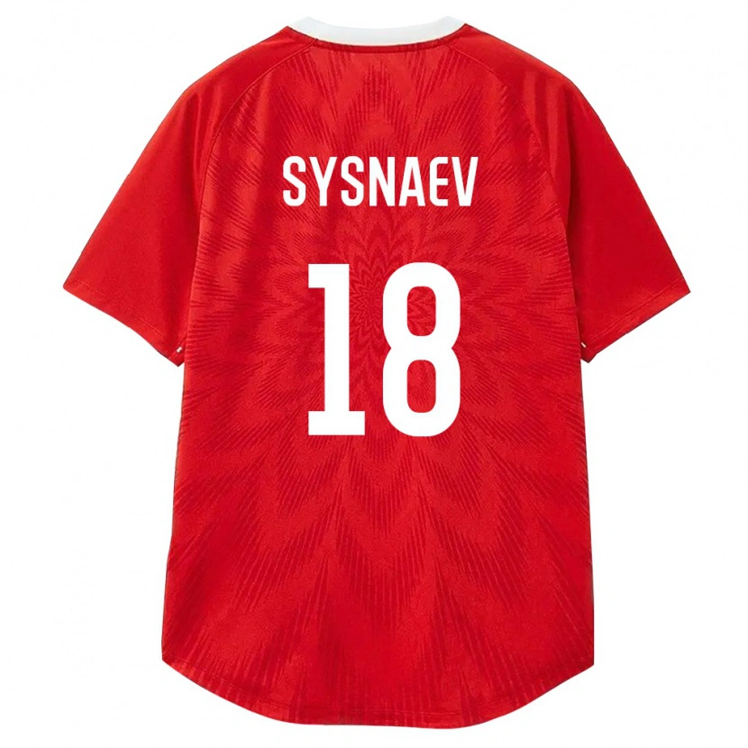 Danxen Men Russia Maksim Sysnaev #18 Red White Brown Home Jersey 26-28 T-Shirt